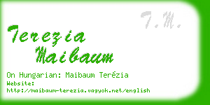 terezia maibaum business card